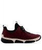 BOTKI sneakersy 37 RIEKER 45973 bordowe damskie półbuty bordo